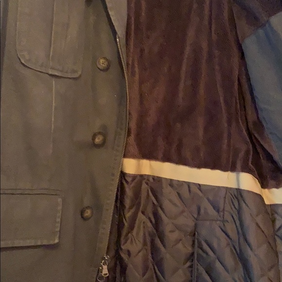 TOMMY HILFIGER WINTER JACKET LARGE OLIVE GREEN EXCELLENT CONDITION - Picture 4 of 8